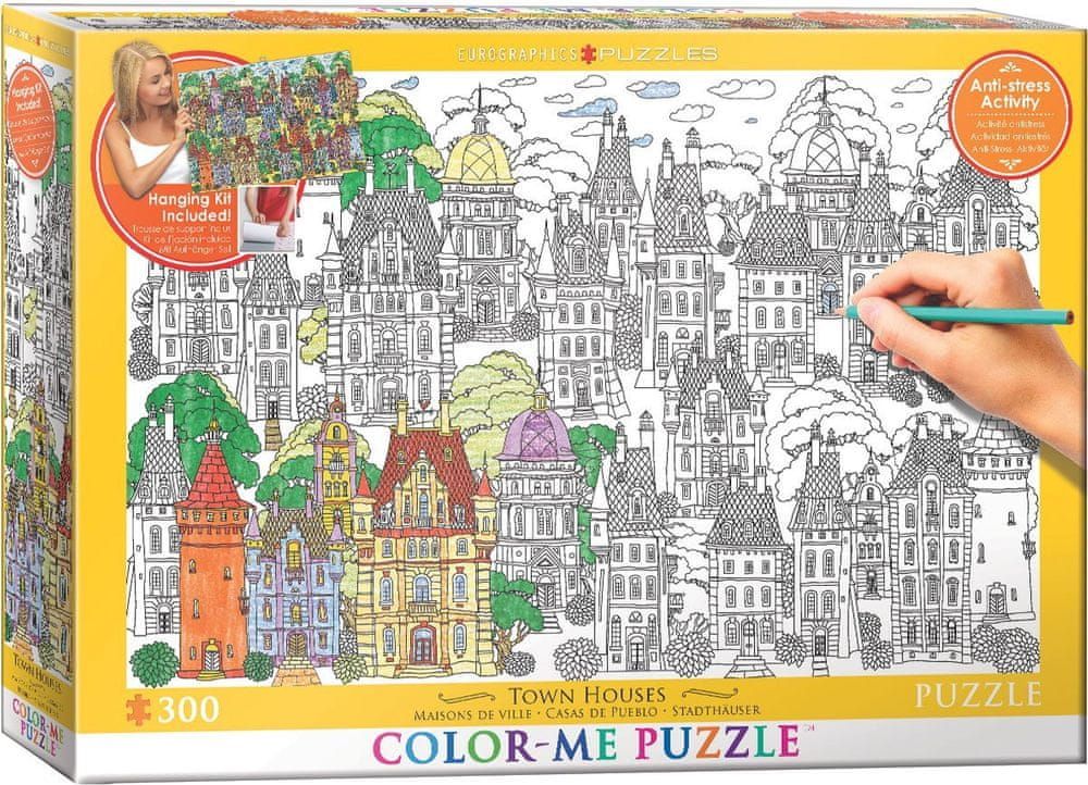 EuroGraphics Puzzle 300 dílků XXL Color Me - Town Houses - obrázek 1