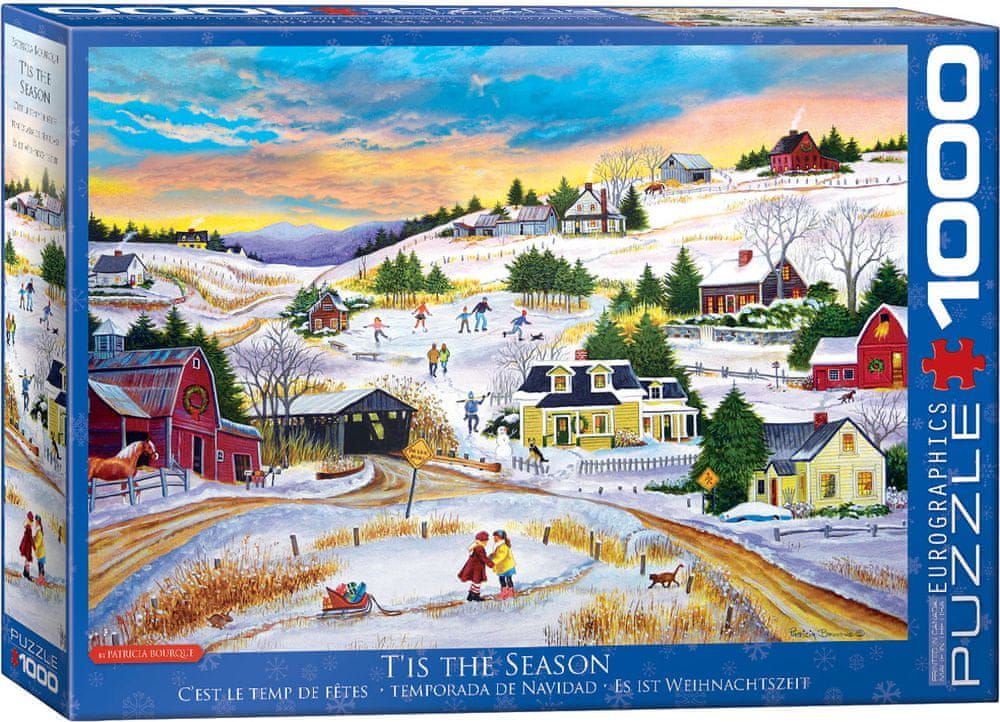 EuroGraphics Puzzle 1000 dílků Patricia Bourque - T'is the Season - obrázek 1