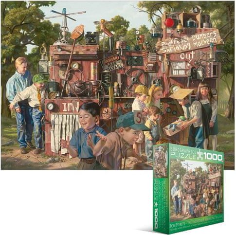 EuroGraphics Puzzle 1000 dílků Bob Byerley - Mémoires d'enfants - La Machine Incro - obrázek 1