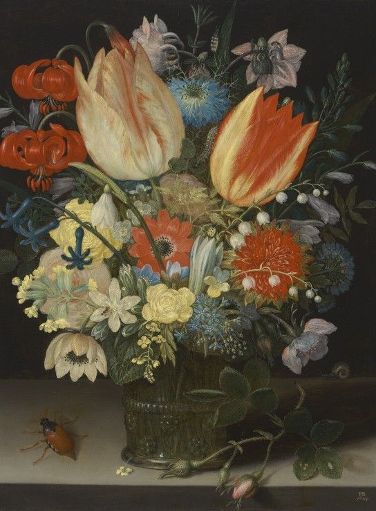 Grafika Puzzle 2000 dílků Peter Binoit: Still Life with Tulips, 1623 - obrázek 1