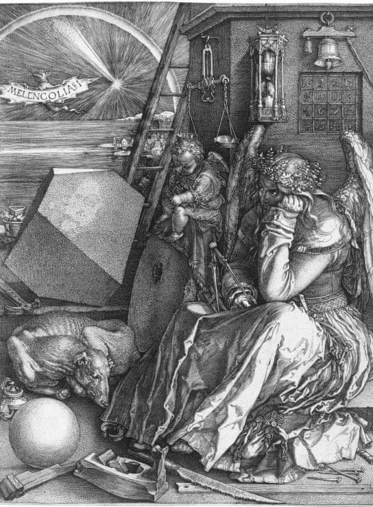 Grafika Puzzle 2000 dílků Albrecht Dürer - Melancholia, 1514 - obrázek 1