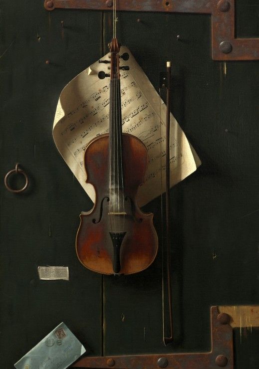 Grafika Puzzle 1000 dílků William Michael Harnett: The Old Violin, 1886 - obrázek 1