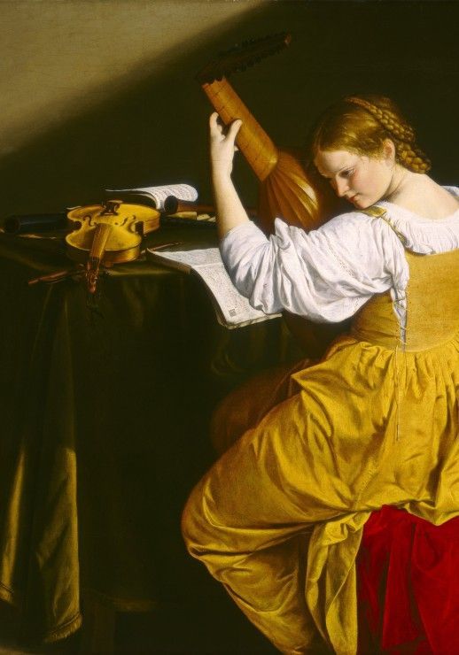 Grafika Puzzle 1000 dílků Orazio Gentileschi: The Lute Player, 1612/1620 - obrázek 1