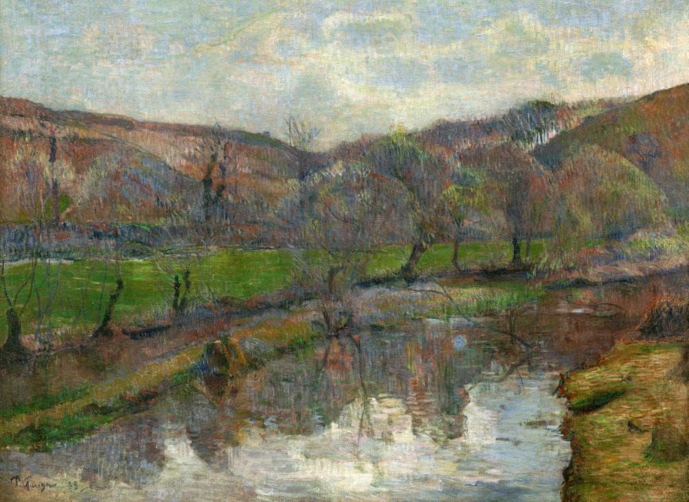 Grafika Puzzle 300 dílků Paul Gauguin : Brittany Landscape, 1888 - obrázek 1