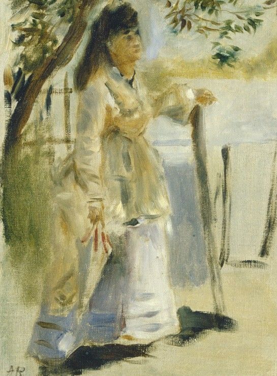 Grafika Puzzle 2000 dílků Auguste Renoir: Woman by a Fence, 1866 - obrázek 1