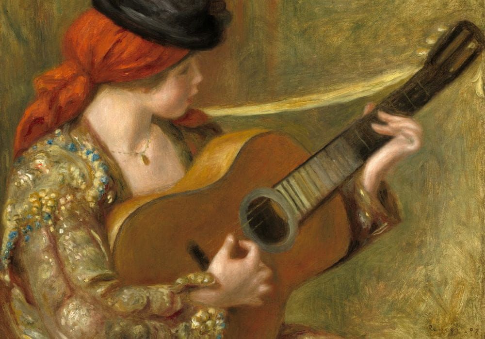 Grafika Puzzle 1000 dílků Auguste Renoir: Young Spanish Woman with a Guitar, - obrázek 1