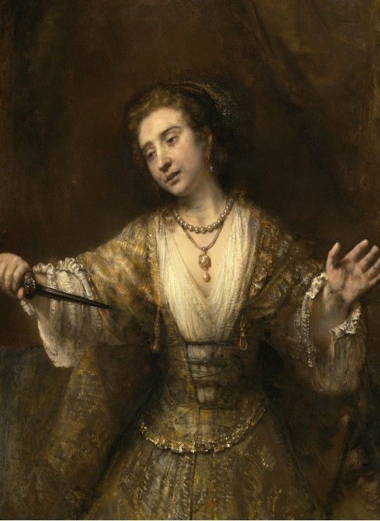 Grafika Puzzle 300 dílků Rembrandt : Lucretia, 1664 - obrázek 1