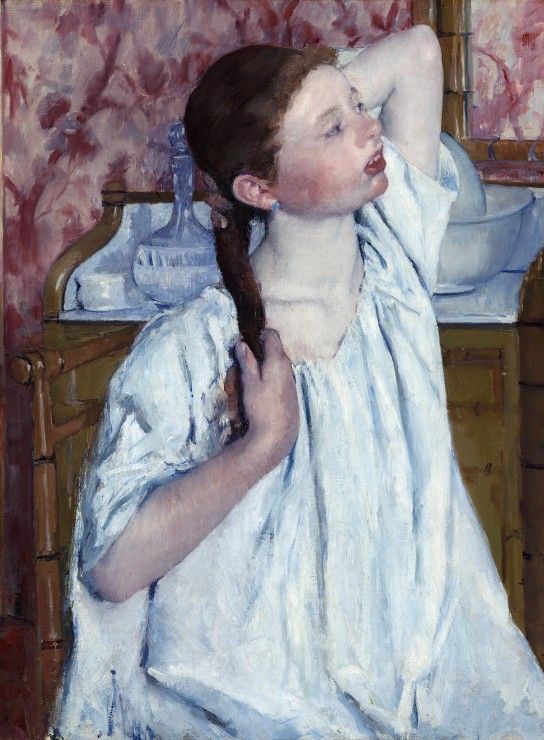 Grafika Puzzle 2000 dílků Mary Cassatt: Girl Arranging Her Hair, 1886 - obrázek 1