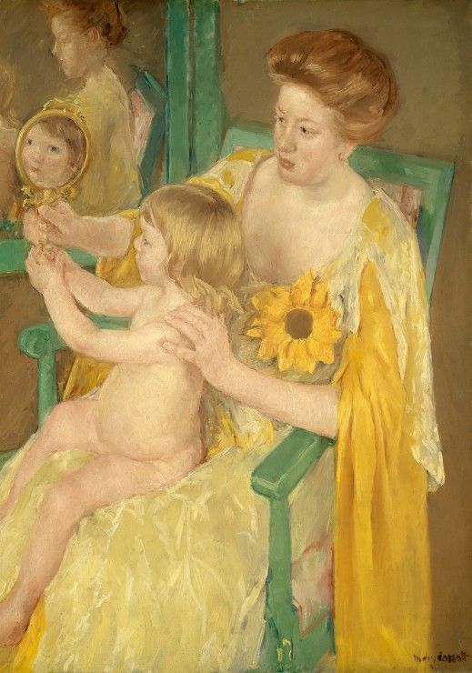 Grafika Puzzle 1000 dílků Mary Cassatt: Mother and Child, 1905 - obrázek 1