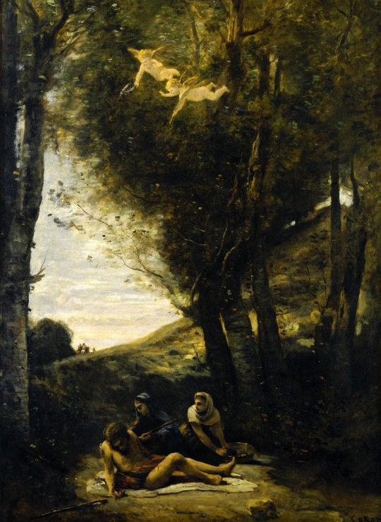 Grafika Puzzle 300 dílků Jean-Baptiste-Camille Corot: Saint Sebastian Succore - obrázek 1