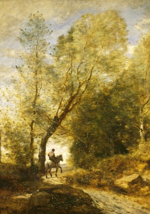 Grafika Puzzle 1000 dílků Jean-Baptiste-Camille Corot: The Forest of Coubron, - obrázek 1