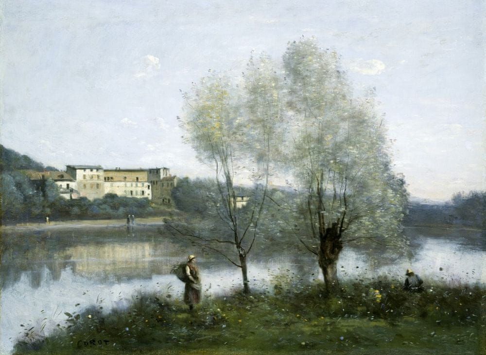 Grafika Puzzle 300 dílků Jean-Baptiste-Camille Corot: Ville-d'Avray, 1865 - obrázek 1