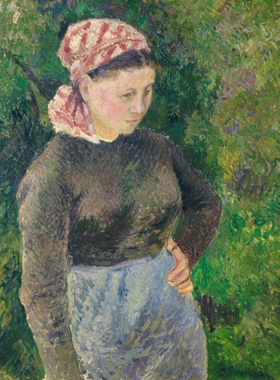 Grafika Puzzle 2000 dílků Camille Pissarro: Peasant Woman, 1880 - obrázek 1