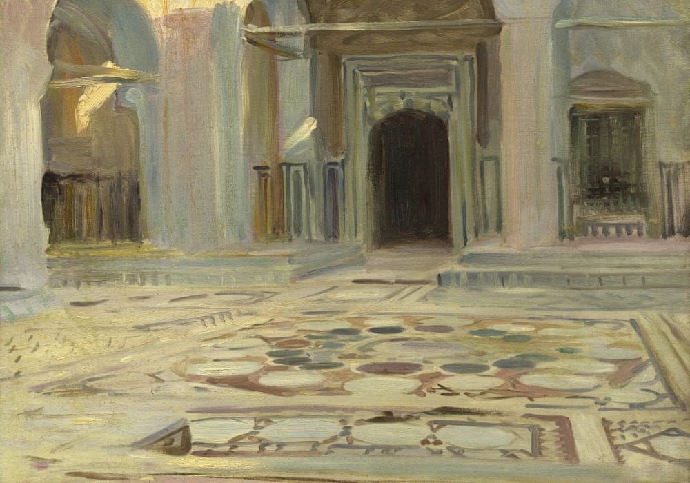 Grafika Puzzle 1000 dílků John Singer Sargent: Pavement, Cairo, 1891 - obrázek 1