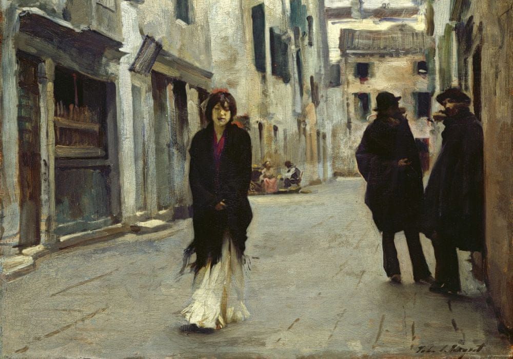 Grafika Puzzle 1000 dílků John Singer Sargent: Street in Venice, 1882 - obrázek 1