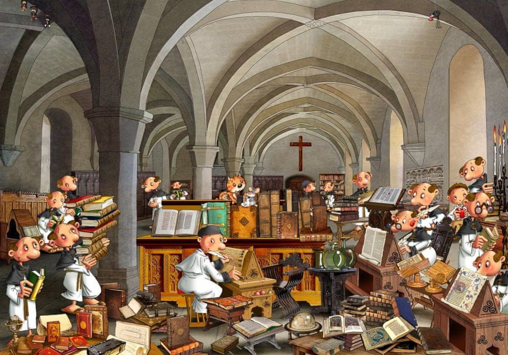 Grafika Puzzle 1000 dílků François Ruyer - Scriptorium - obrázek 1