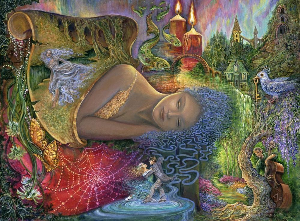 Grafika Puzzle 2000 dílků Josephine Wall - Dreaming in Color - obrázek 1