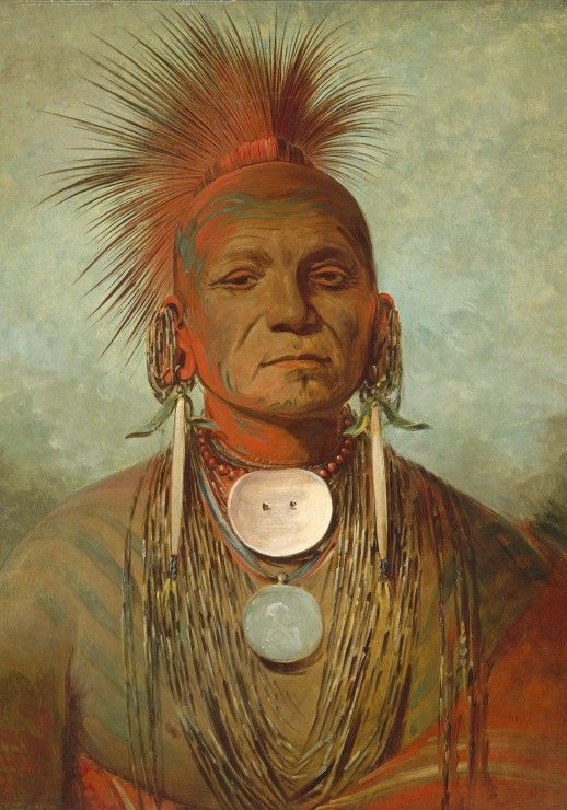 Grafika Puzzle 1000 dílků George Catlin: See-non-ty-a, an Iowa Medicine Man, - obrázek 1