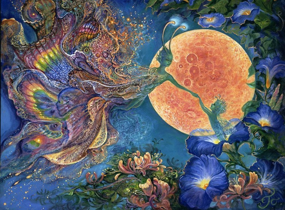 Grafika Puzzle 2000 dílků Josephine Wall - Moonlit Awakening - obrázek 1
