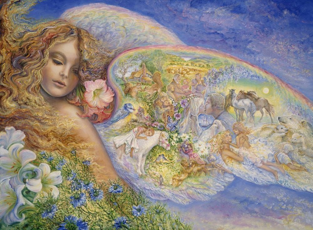 Grafika Puzzle 2000 dílků Josephine Wall - Wings of Love - obrázek 1