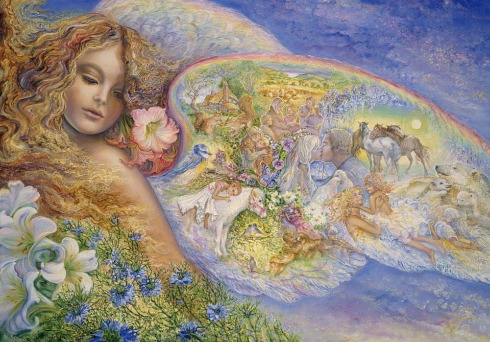 Grafika Puzzle 1000 dílků Josephine Wall - Wings of Love - obrázek 1