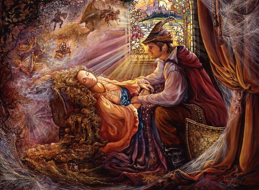 Grafika Puzzle 2000 dílků Josephine Wall - Sleeping Beauty - obrázek 1