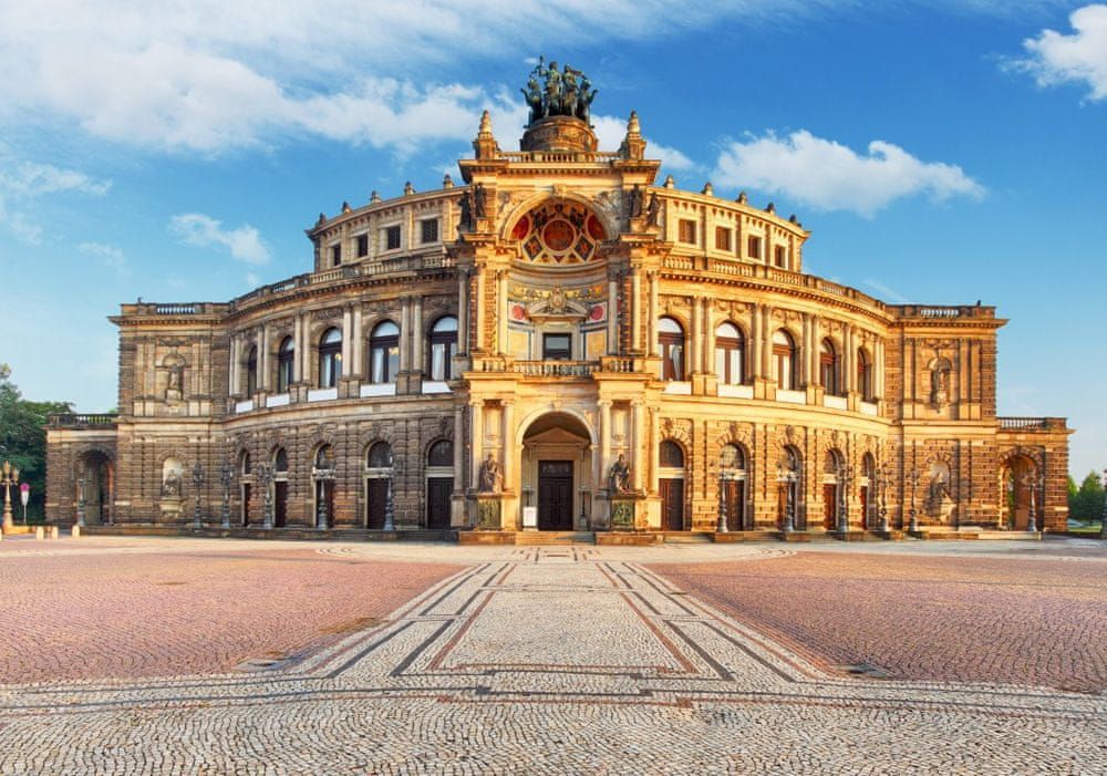 Grafika Puzzle 1000 dílků Deutschland Edition - Dresden, Opera House Semperop - obrázek 1