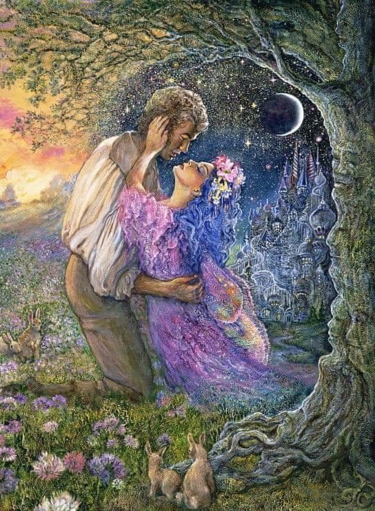 Grafika Puzzle 2000 dílků Josephine Wall - Love Between Dimensions - obrázek 1