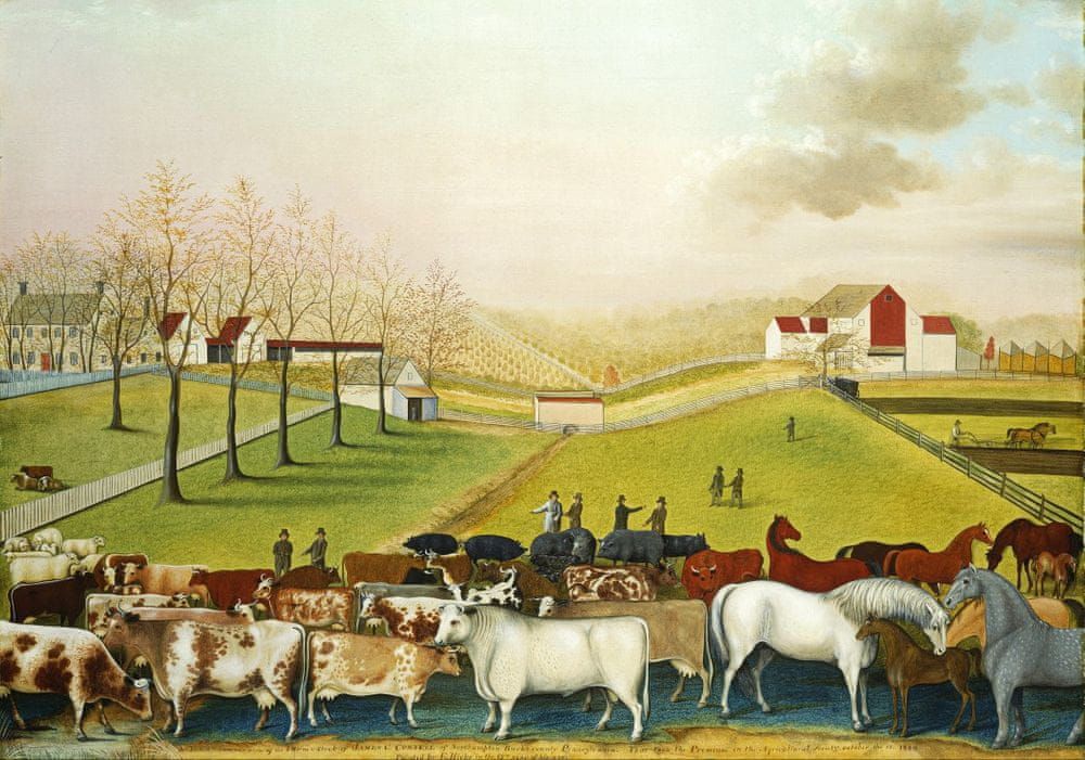Grafika Puzzle 1000 dílků Edward Hicks : The Cornell Farm, 1848 - obrázek 1