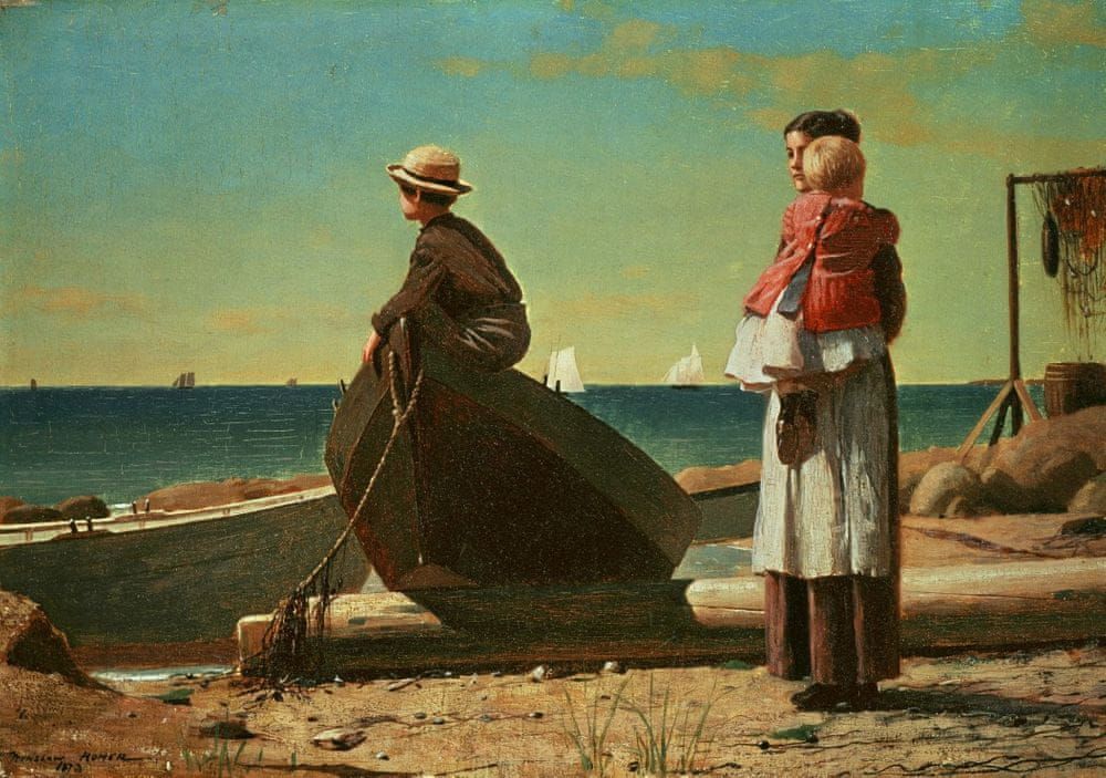 Grafika Puzzle 1000 dílků Winslow Homer : Dad's Coming!, 1873 - obrázek 1