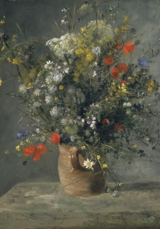 Grafika Puzzle 1000 dílků Auguste Renoir : Fleurs dans un Vase, 1866 - obrázek 1
