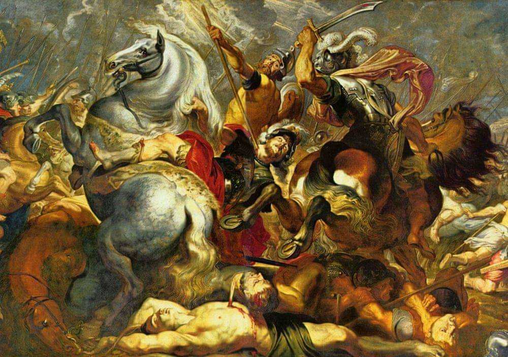 Grafika Puzzle 1000 dílků Peter Rubens : Sieg und Tod des Konsuls Decius Mus - obrázek 1