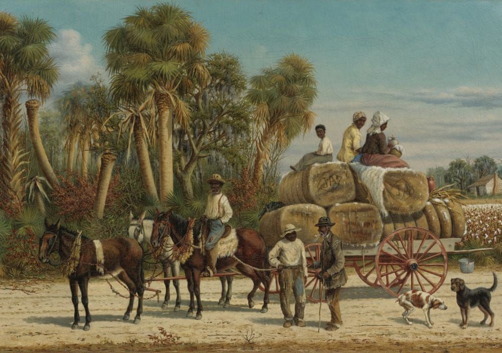 Grafika Puzzle 1000 dílků William Aiken Walker : Cotton Wagon, 1883 - obrázek 1
