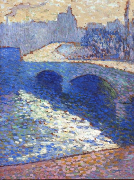 Grafika Puzzle 2000 dílků Robert Antoine Pinchon : La Seine à Rouen au Crépus - obrázek 1