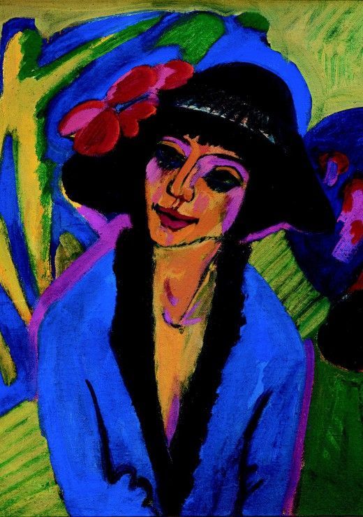 Grafika Puzzle 1000 dílků Ernst Ludwig Kirchner : Bildnis Gerda, 1914 - obrázek 1
