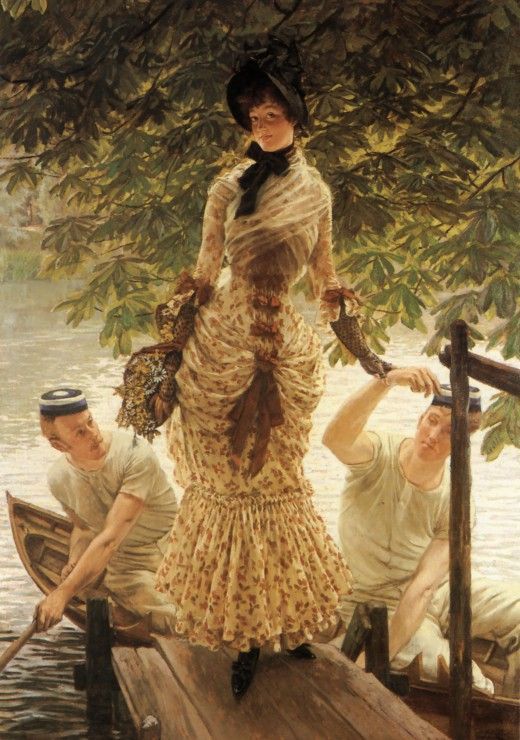 Grafika Puzzle 1000 dílků James Tissot : Sur la Tamise, 1882 - obrázek 1