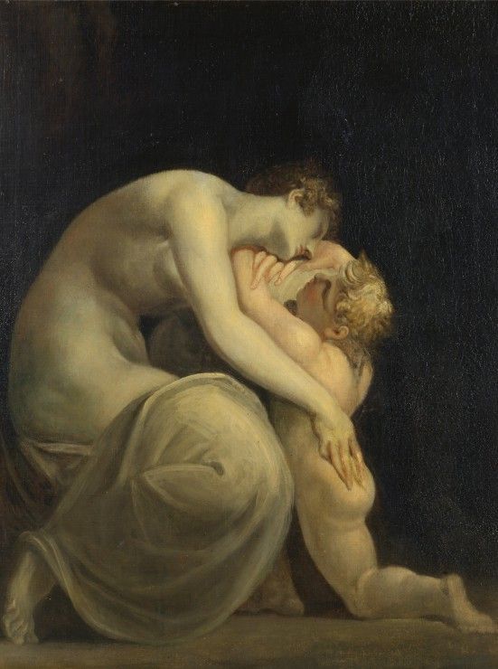 Grafika Puzzle 2000 dílků Henry Fuseli : Tekemessa and Eurysakes, XIXe Siècle - obrázek 1
