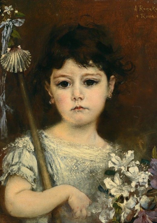 Grafika Puzzle 1000 dílků Anton Romako : Mathilde, 1870 - obrázek 1