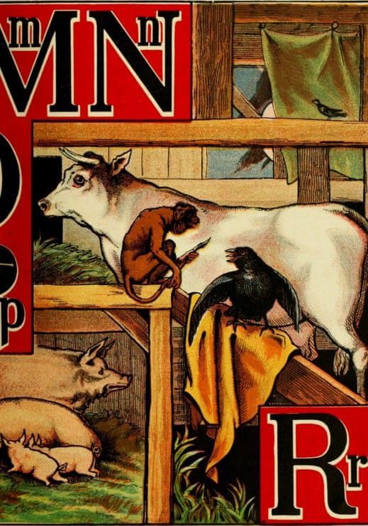 Grafika Puzzle 1000 dílků McLoughlin Bros : L'Alphabet de l'Arche de Noé , 18 - obrázek 1