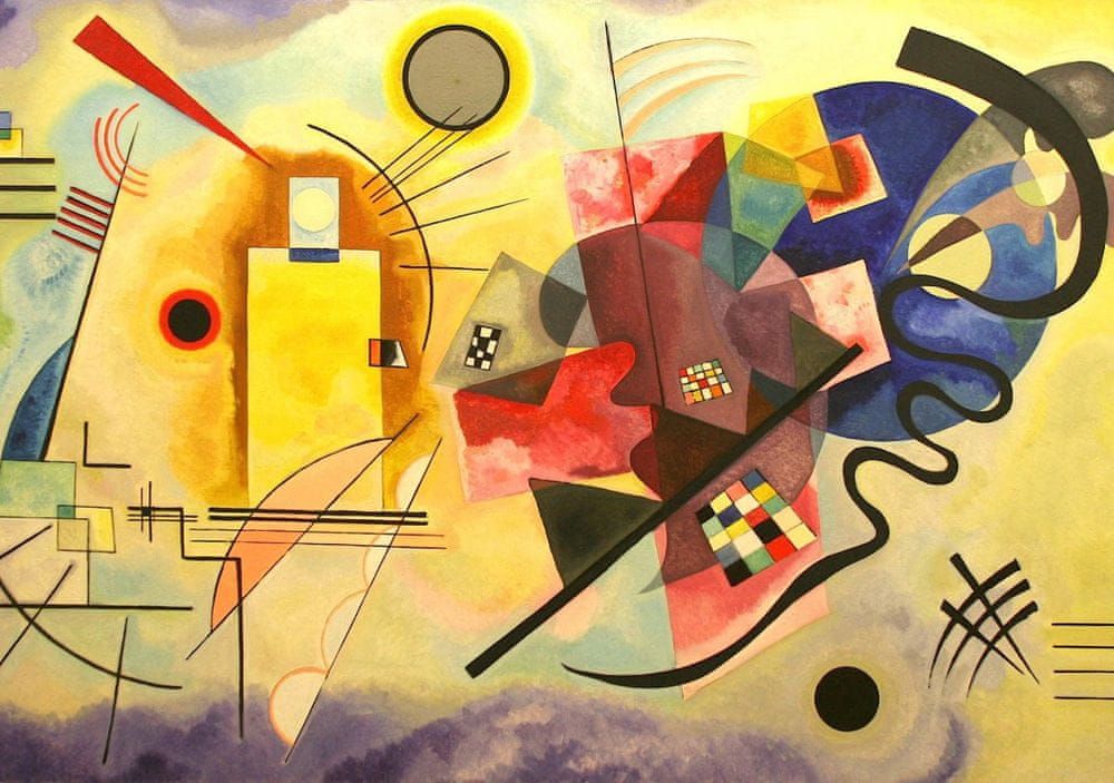 Grafika Puzzle 1000 dílků Vassily Kandinsky : Yellow - Red - Blue, 1925 - obrázek 1