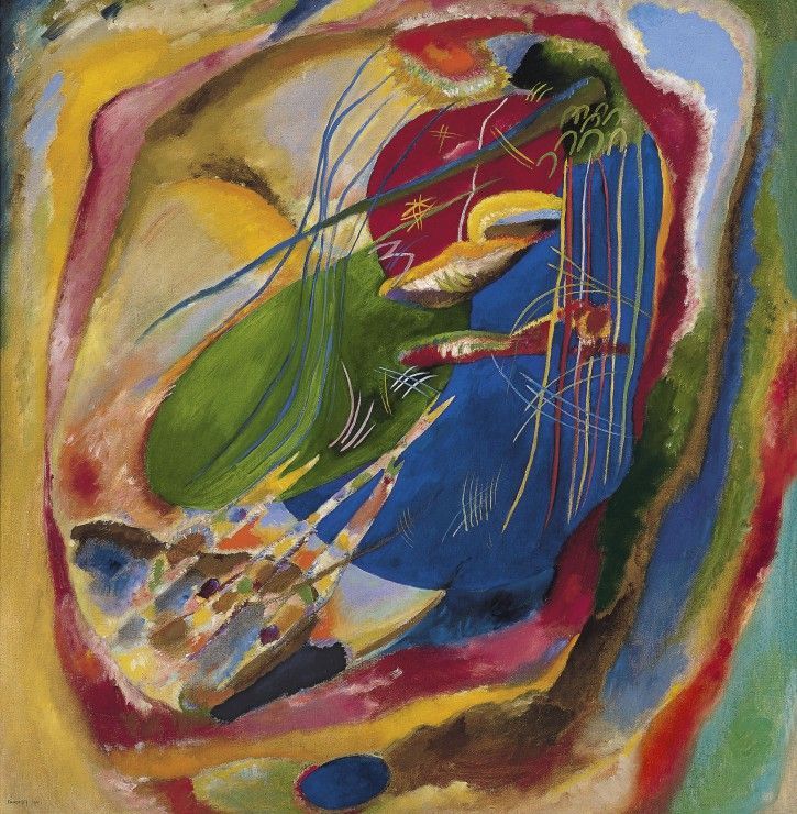Grafika Puzzle 1500 dílků Wassily Kandinsky : Picture with Three Spots, 1914 - obrázek 1