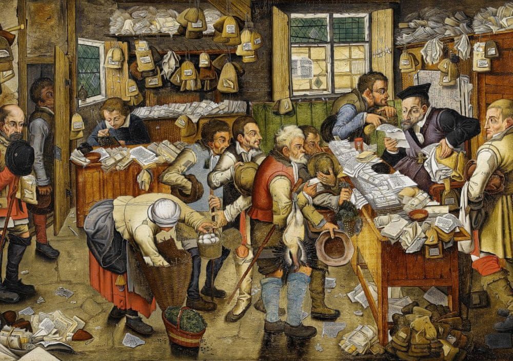Grafika Puzzle 1000 dílků Brueghel Pieter the Younger: The Payment of the Tit - obrázek 1