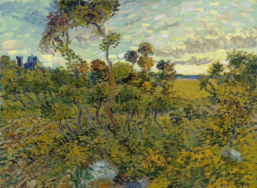 Grafika Puzzle 2000 dílků Van Gogh: Sunset at Montmajour, 1888 - obrázek 1