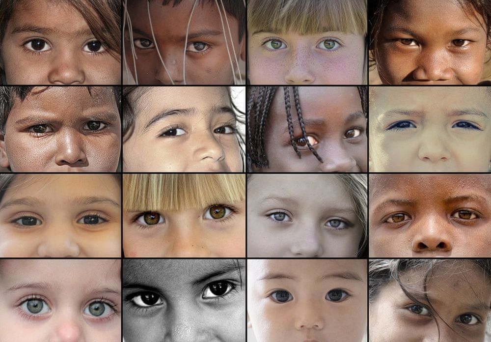 Grafika Puzzle 1000 dílků SOS MEDITERRANEE - Eyes of Children around the Worl - obrázek 1