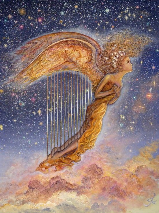 Grafika Puzzle 2000 dílků Harp Angel - obrázek 1