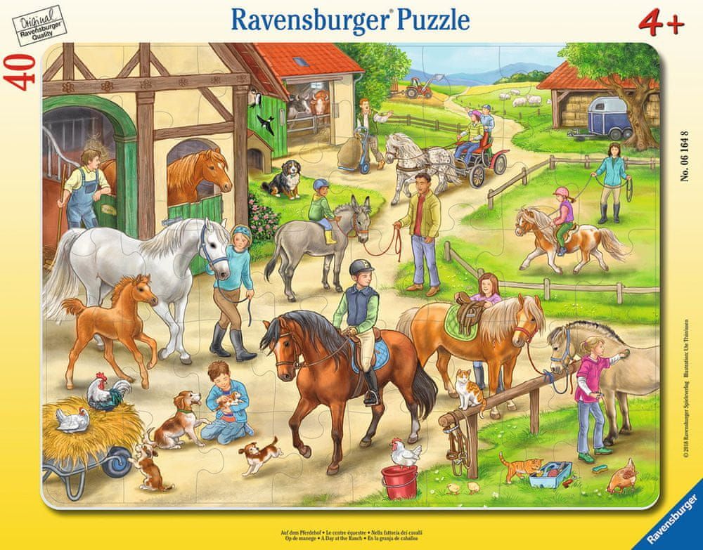 Ravensburger Frame Puzzle - On the Horse Farm - obrázek 1