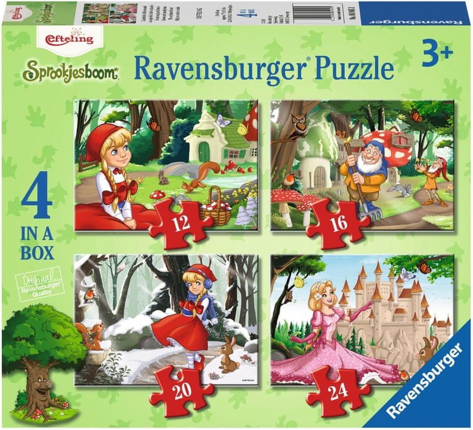 Ravensburger 4 Puzzles - Enchanting Fairytale Forest - obrázek 1