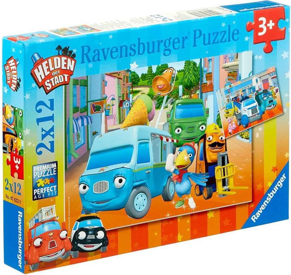 Ravensburger 2 Puzzles - Helden der Stadt - obrázek 1