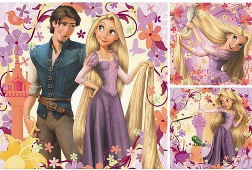 Ravensburger Jigsaw Puzzles - 49 dílků each - 3 in 1 - Disney : Princesse Rapunzel - obrázek 1