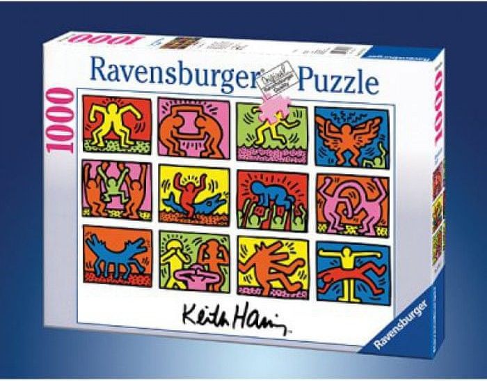 Ravensburger Puzzle 1000 dílků Jigsaw Puzzle - 1000 dílků - Keith Haring : Retros - obrázek 1